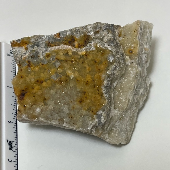 Cubic fluorite on Druze Quartz 💛HP💛 - Picture 12 of 16